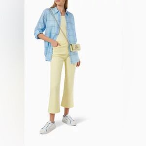 MARELLA Monochrome Straight Jeans in Denim in Light Yellow 4